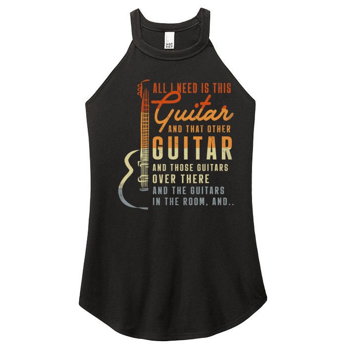 All I Need Is This Guitar Player Gifts Guitarist Music Band Women’s Perfect Tri Rocker Tank