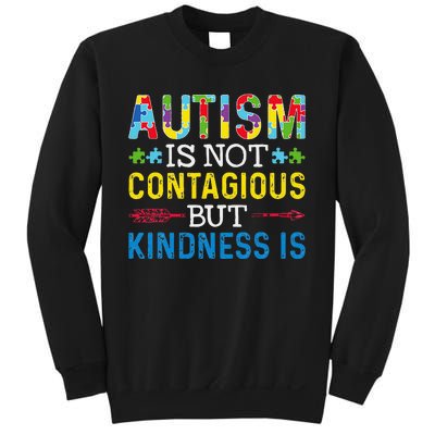 Autism Is Not Contagious But Kindness Is Autism Awareness Sweatshirt