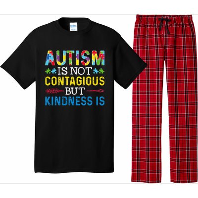 Autism Is Not Contagious But Kindness Is Autism Awareness Pajama Set