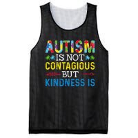 Autism Is Not Contagious But Kindness Is Autism Awareness Mesh Reversible Basketball Jersey Tank