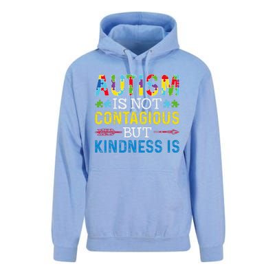 Autism Is Not Contagious But Kindness Is Autism Awareness Unisex Surf Hoodie