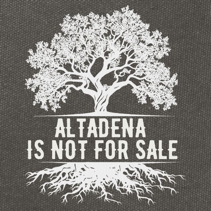 Altadena Is Not For Sale California Cotton Canvas Backpack