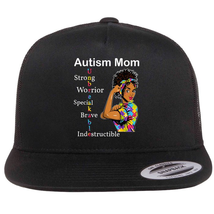 Autism Is Not A Disability It'S A Different Ability Dabbing Flat Bill Trucker Hat