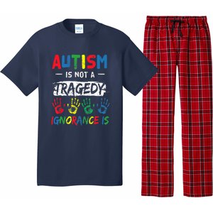 Autism Is Not A Tragedy Support Awareness Acceptance Love Pajama Set