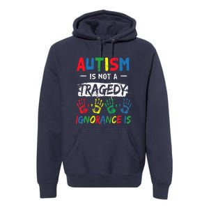 Autism Is Not A Tragedy Support Awareness Acceptance Love Premium Hoodie