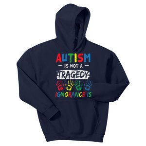 Autism Is Not A Tragedy Support Awareness Acceptance Love Kids Hoodie