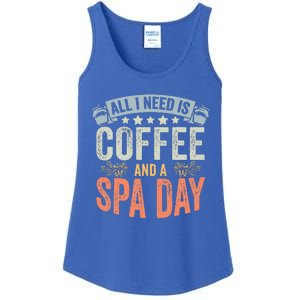 All I Need Is Coffee Retro Spa Day A Relaxing Spa Trip Ladies Essential Tank