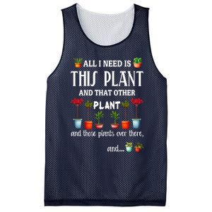 All I Need Is This Plant And That Other Plant Essential Mesh Reversible Basketball Jersey Tank