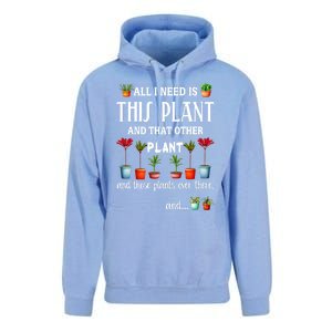 All I Need Is This Plant And That Other Plant Essential Unisex Surf Hoodie