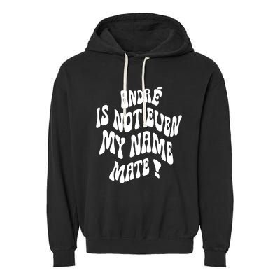 André Is Not Even My Name Mate Garment-Dyed Fleece Hoodie