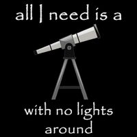 All I Need Is A Telescope With No Lights Around Drawstring Bag