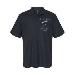 All I Need Is A Telescope With No Lights Around Softstyle Adult Sport Polo