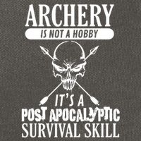 Archery Is Not A Hobby Post Apocalyptic Surivival Skill Cotton Canvas Backpack
