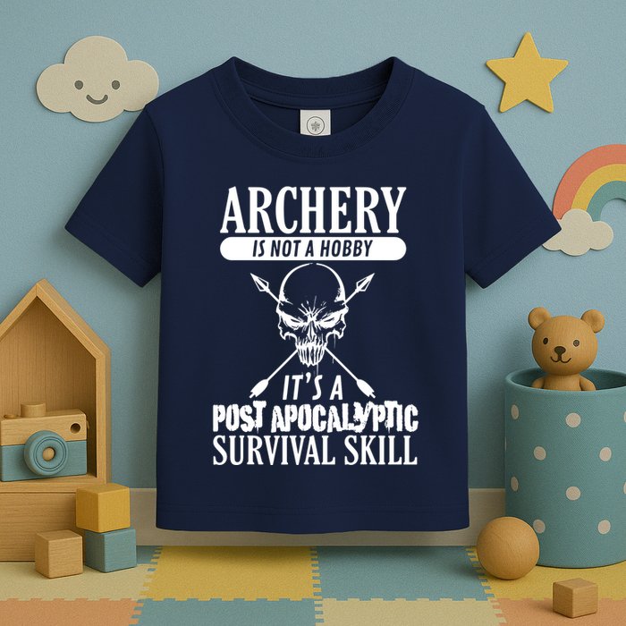Archery Is Not A Hobby Post Apocalyptic Surivival Skill Toddler T-Shirt