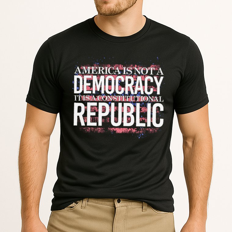 America Is Not A Democracy ItS A Constitutional Republic Cooling Performance Crew T-Shirt