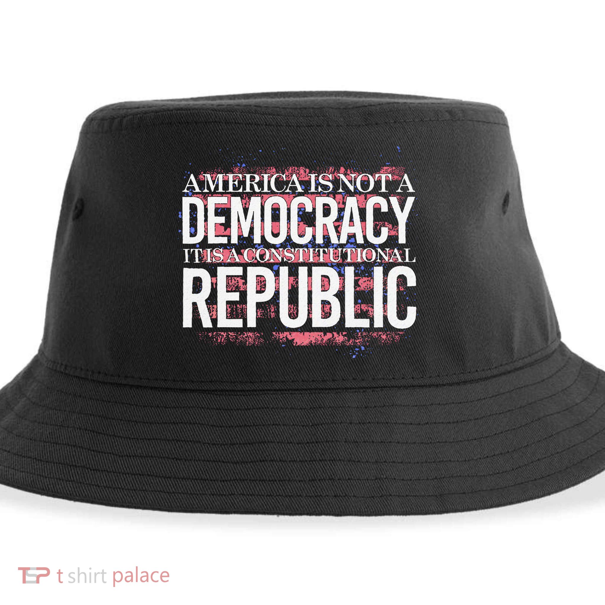 America Is Not A Democracy ItS A Constitutional Republic Sustainable Bucket Hat