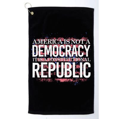 America Is Not A Democracy ItS A Constitutional Republic Golf Towel