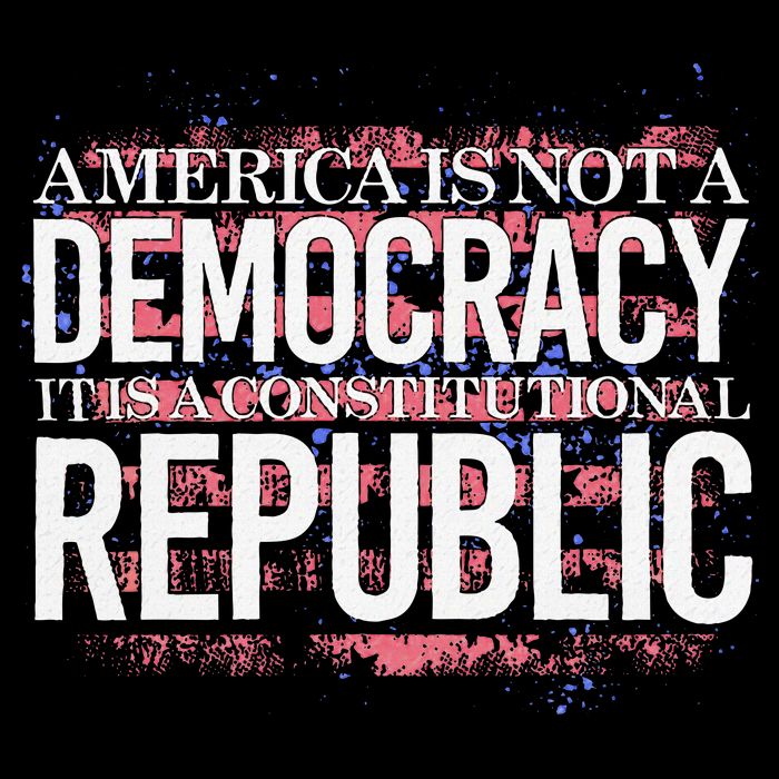 America Is Not A Democracy ItS A Constitutional Republic Wool Snapback Cap