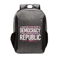 America Is Not A Democracy ItS A Constitutional Republic Vector Backpack