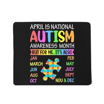 April Is National Autism Awareness Month Boy Girl Women Mousepad