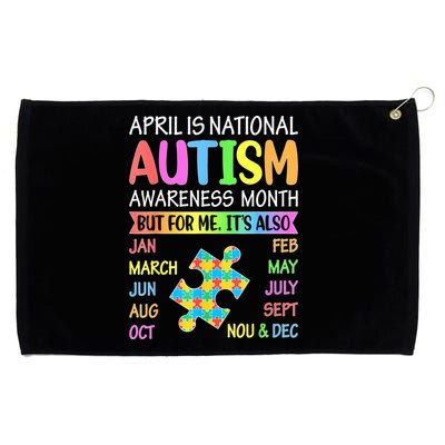 April Is National Autism Awareness Month Boy Girl Women Grommeted Golf Towel