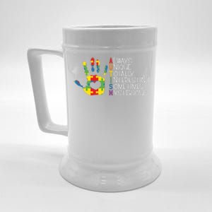 Autism ItS Not A Disability ItS A Different Ability Beer Stein