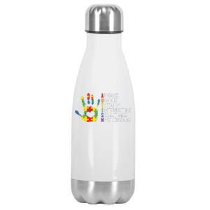 Autism ItS Not A Disability ItS A Different Ability Stainless Steel Insulated Water Bottle