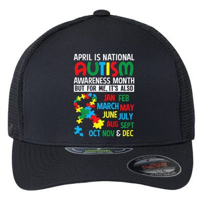 April Is National Autism Awareness Month Gift Flexfit Unipanel Trucker Cap