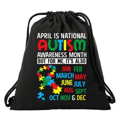 April Is National Autism Awareness Month Gift Drawstring Bag