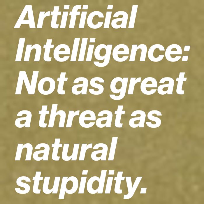 Artificial Intelligence Not As Great A Threat As Natural Stupidity Garment-Dyed Women's Muscle Tee