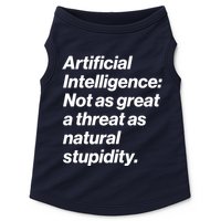 Artificial Intelligence Not As Great A Threat As Natural Stupidity Doggie Tank