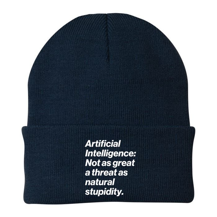 Artificial Intelligence Not As Great A Threat As Natural Stupidity Beanie