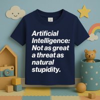 Artificial Intelligence Not As Great A Threat As Natural Stupidity Toddler T-Shirt