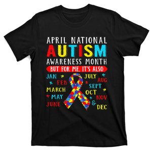 April Is National Autism Awareness Month Puzzle Mom Gift T-Shirt