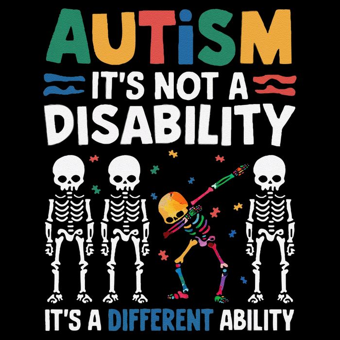 Autism is Not a Disability Its a Different Ability Dabbing Baby Bodysuit