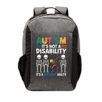 Autism is Not a Disability Its a Different Ability Dabbing Vector Backpack