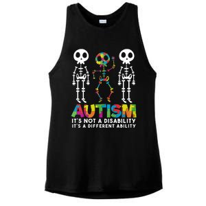 Autism ItS Not A Disability ItS A Different Ability Ladies PosiCharge Tri-Blend Wicking Tank