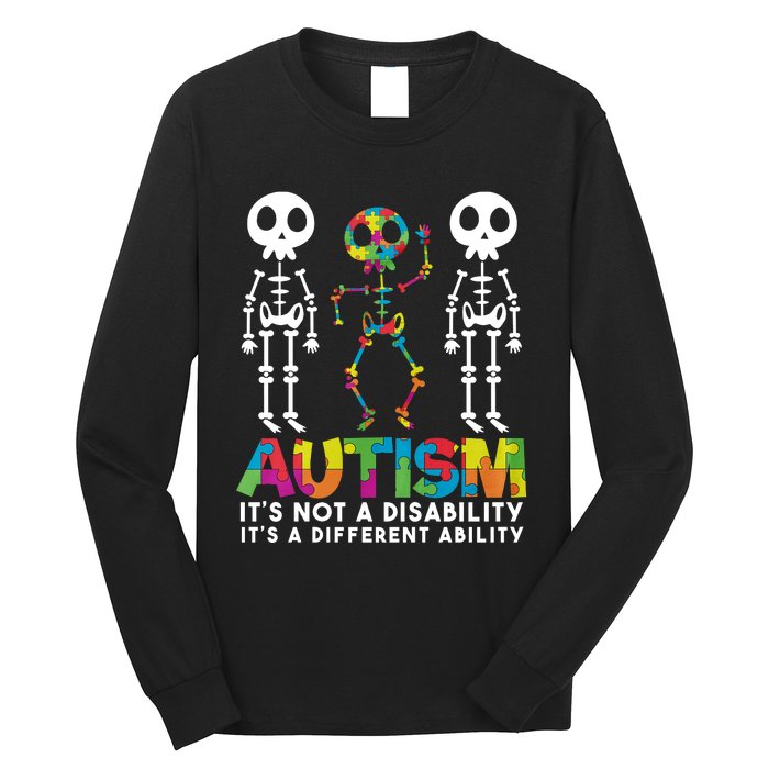 Autism ItS Not A Disability ItS A Different Ability Long Sleeve Shirt