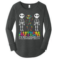 Autism ItS Not A Disability ItS A Different Ability Women's Perfect Tri Tunic Long Sleeve Shirt