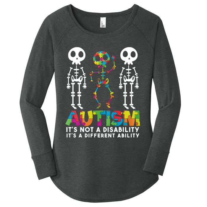 Autism ItS Not A Disability ItS A Different Ability Women's Perfect Tri Tunic Long Sleeve Shirt