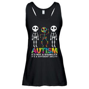 Autism ItS Not A Disability ItS A Different Ability Ladies Essential Flowy Tank