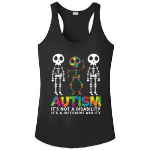 Autism ItS Not A Disability ItS A Different Ability Ladies PosiCharge Competitor Racerback Tank