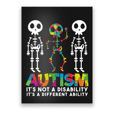 Autism ItS Not A Disability ItS A Different Ability Poster