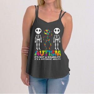 Autism ItS Not A Disability ItS A Different Ability Women's Strappy Tank