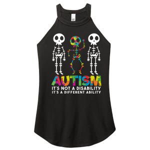 Autism ItS Not A Disability ItS A Different Ability Women's Perfect Tri Rocker Tank