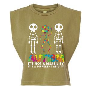 Autism ItS Not A Disability ItS A Different Ability Garment-Dyed Women's Muscle Tee