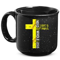 All I Need Is Softball & Jesus Christian Faith Cross 15oz Campfire Ceramic Mug