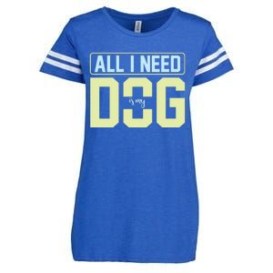 All I Need Is My Dog Enza Ladies Jersey Football T-Shirt