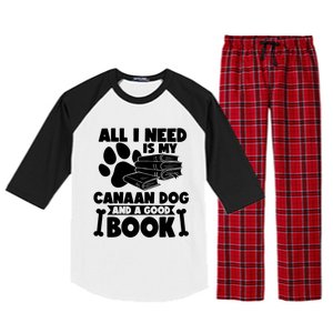 All I Need Is My Canaan Dog And A Good Book Gift Raglan Sleeve Pajama Set