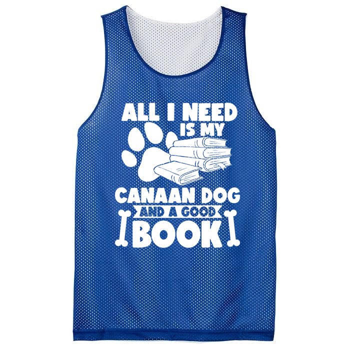 All I Need Is My Canaan Dog And A Good Book Gift Mesh Reversible Basketball Jersey Tank